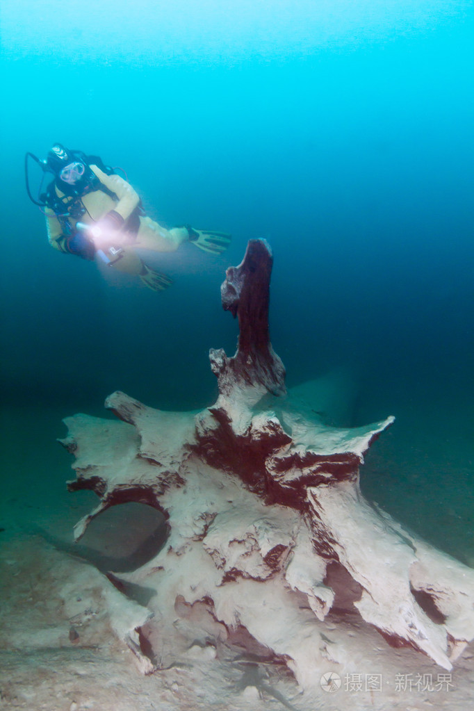 在奥地利的水肺潜水