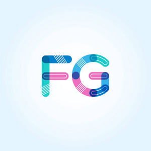 Fg 连接字母徽标