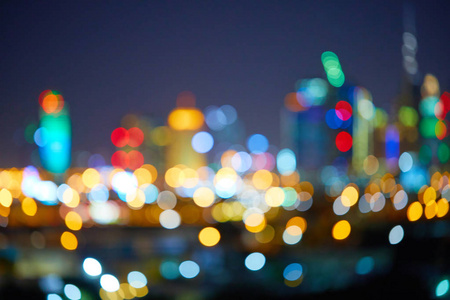 城市灯光夜背景图片