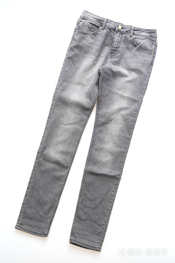 服装时尚灰色牛仔裤