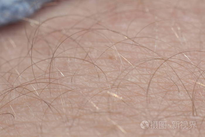 用头发来接近人类皮肤的细节.人毛腿宏