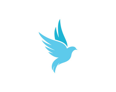 鸽子翅膀鸟翅膀鸽子 logo 模板矢量图照片