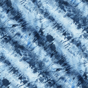 无缝的扎染图案的靛色白色的丝绸.手绘画面料-结节蜡染.