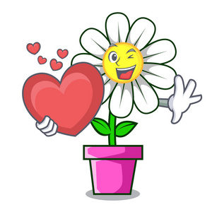 盛开的花卡通图片