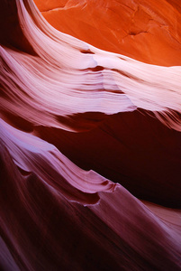 槽峡谷在纳瓦霍保留, 明亮的颜色羚羊峡谷, 页, 亚利桑那州, 美国