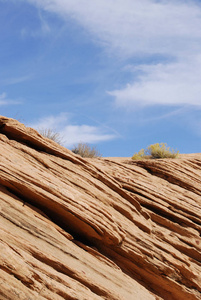 亚利桑那的砂岩自然形成, 美丽的自然与蓝天