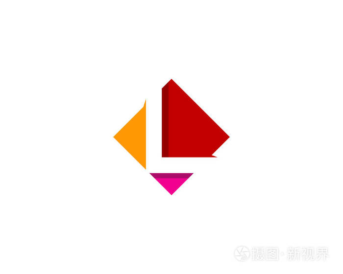字母l图标徽标设计元素