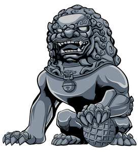 美孚狮子中国狮铁照片