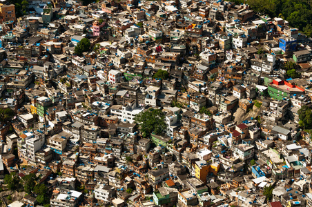 在里约热内卢的贫民窟达 Rocinha