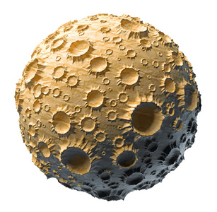 孤立的月球行星小行星图片