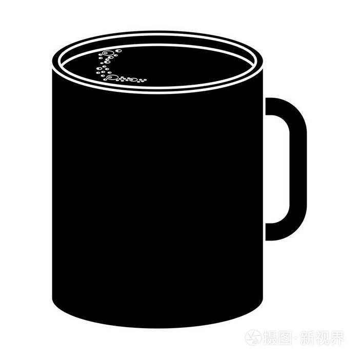 咖啡杯子孤立的图标