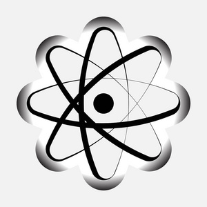 原子，原子象征的图标原子模型