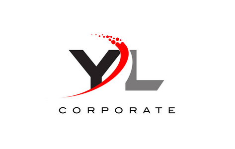 yl 现代字母标志设计与耐克照片