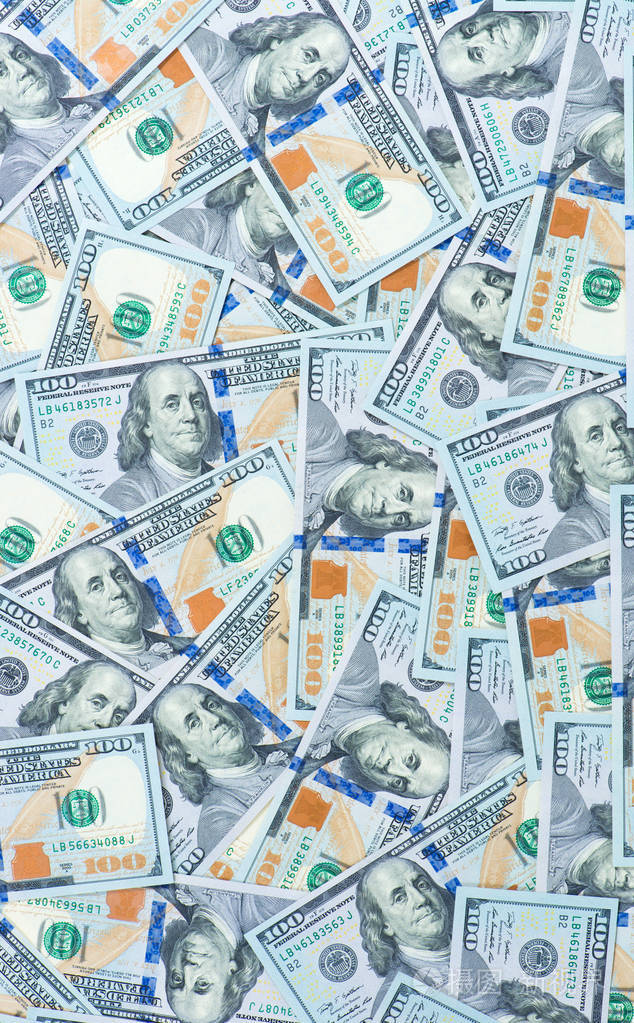 从分散港元纸币为抽象无缝背景