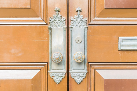 传统的门把手图片