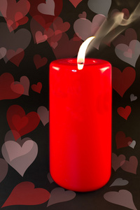 红蜡烛和心