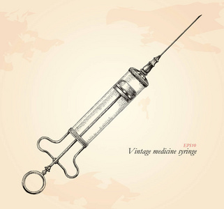 老式注射器图片