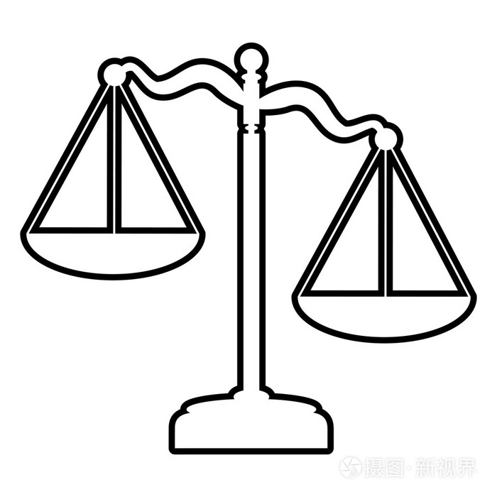 司法尺度线图标插画-正版商用图片0pjype-摄图新视界