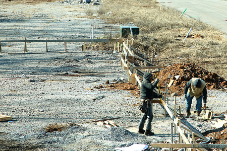 制定出基础新住宅施工现场