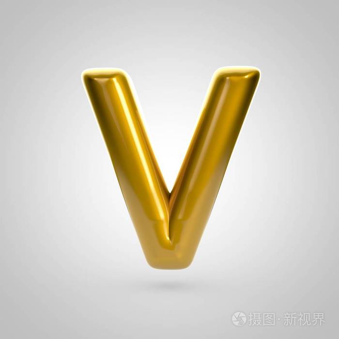 金卷字母v
