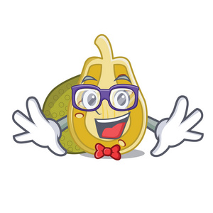 小丑菠萝蜜卡通风格矢量插画照片