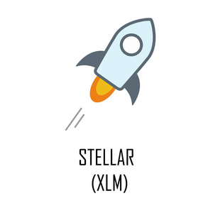 星形 Xlm cryptocurrency 标志和符号