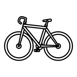 自行车车孤立的图标