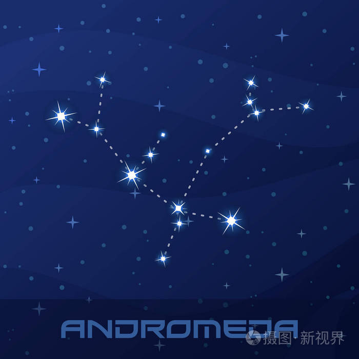 仙女座星座, 公主, 夜星天空