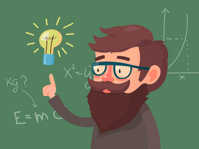 卡通人物教授照片