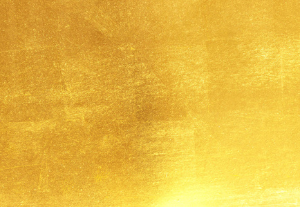 闪亮的黄色叶金箔纹理照片