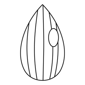 杏仁螺母图标, 轮廓样式