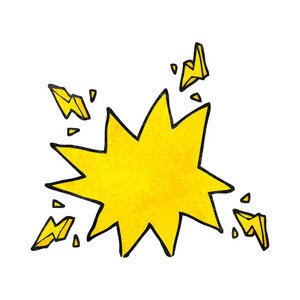 电气火花质感的卡通电气火花照片