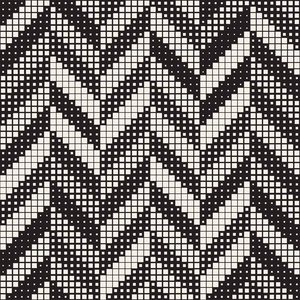 无缝不规则的几何图案。抽象的黑色和白色色调背景。矢量混沌矩形锯齿形纹理
