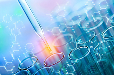 科学实验室试管照片