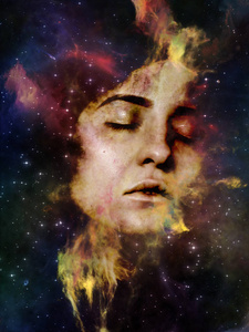 宇宙会记住我们的系列 由女人的脸 星云和星星组成的设计 作为对宇宙 自然 人类心智和想象力的隐喻相似素材图片 摄图新视界 宇宙会记住我们的系列 由女人的脸 星云和星星组成的设计 作为对宇宙 自然 人类心智和想象力的隐喻相似素材图片 摄图新视界