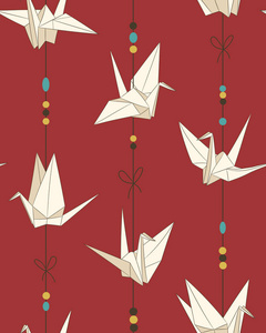 纸鹤背景图片-纸鹤背景素材-纸鹤背景插画-摄图新视界