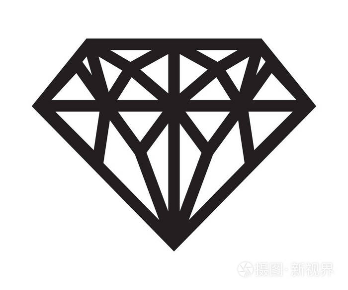几何形状的钻石