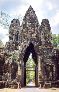 吴哥 Thom 庙观，柬埔寨，暹粒