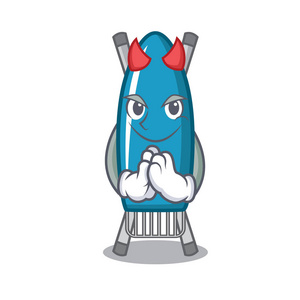 魔鬼铁板吉祥物卡通矢量插画照片