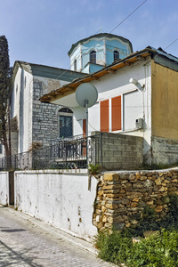 圣圣母教堂在住村萨索斯岛岛 东马其顿和色雷斯