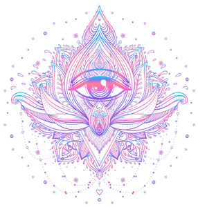 仙鹤荷花图矢量观赏荷花,全视之眼,图案的印度照片