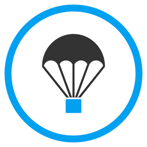 降落伞平面图标