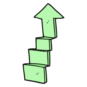 卡通向上箭头图片