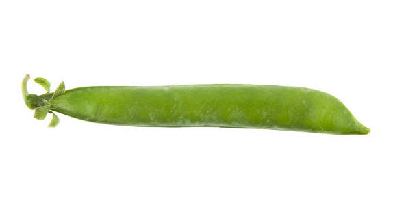 孤立在白色背景上的绿豌豆