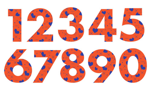 创意阿拉伯数字图片