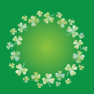 花环幸运草图片