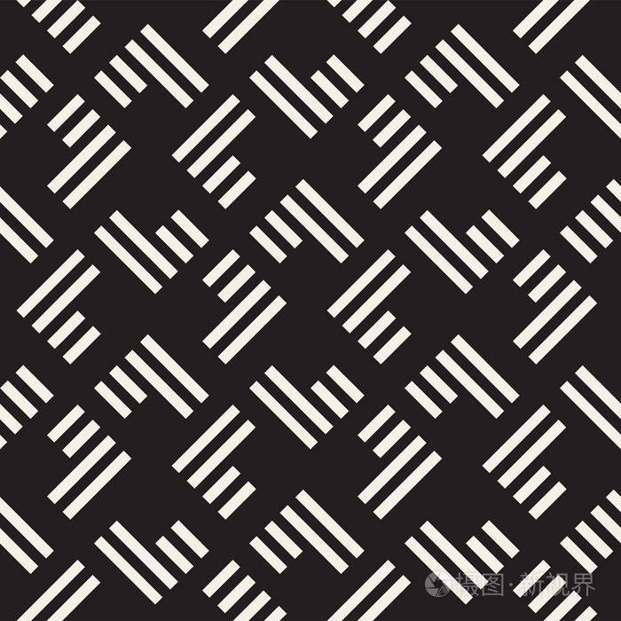 有条纹的无缝模式矢量抽象背景时尚的晶格结构