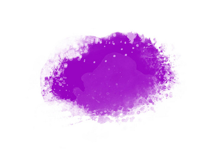 紫色水彩色补丁图形画笔笔触效果背景设计元素
