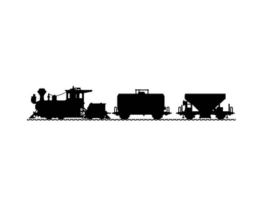 矢量格式的各种列车和机车插图