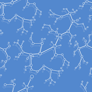 具有分子结构和通信的无缝模式。科学的概念。医学, 化学, 科学背景